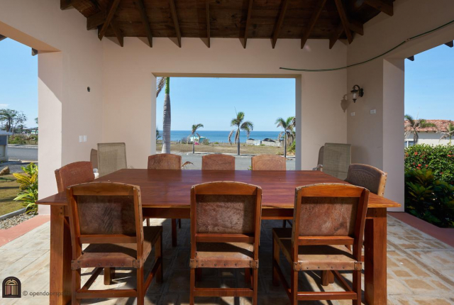 Outdoor Dining Table Open Doors Luxury Real Estate, Pedasi Panama