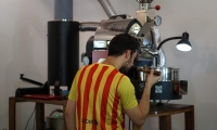 John Vas Matías at Venao Coffee Roasters