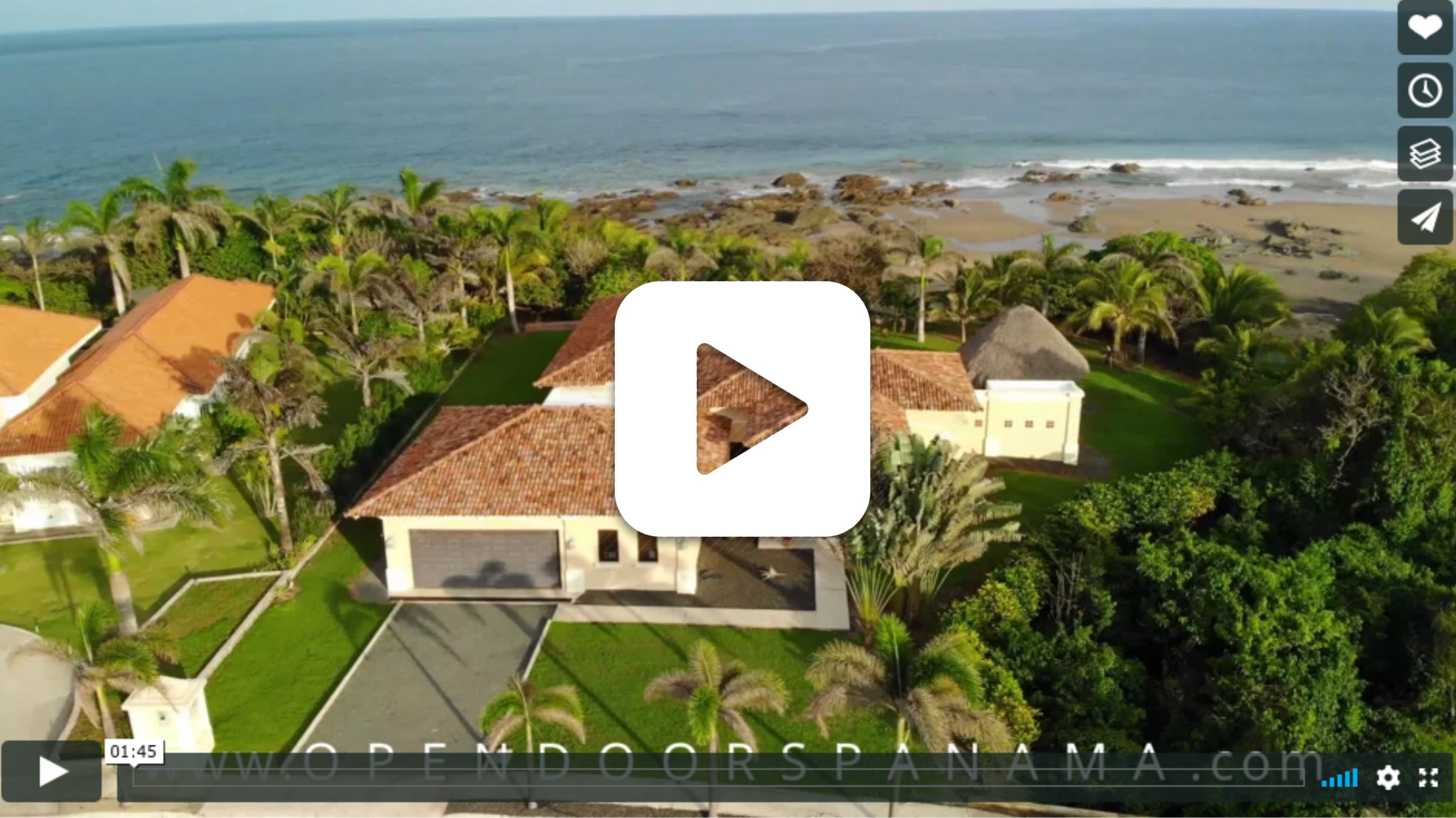 Click to watch video of Costa Pedasi Luxury Beachfront Home