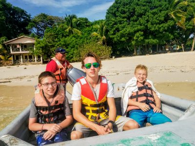 On the Boat to Isla Iguana